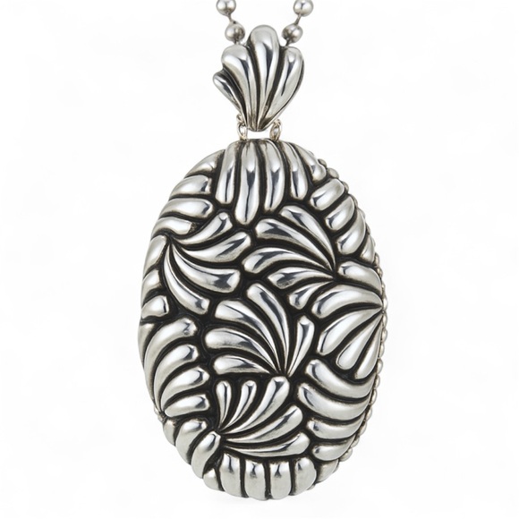 LAGOS Soirée Floral Motif Sterling Silver 925 Pendant - Picture 2 of 12